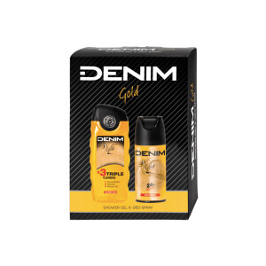 Denim Dár.sada M 250ml SG+150ml Spray Gold (8/krt)