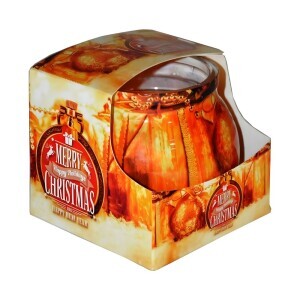 Admit Svíčka ve skle 85g Christmas Gold (12/krt)