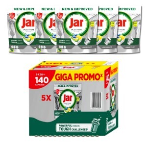 Jar kapsle na nádobí Platinum Yellow 5x28ks BOX