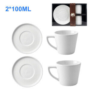 Set hrnek keramický s podšálkem 2*110ml (35/krt)