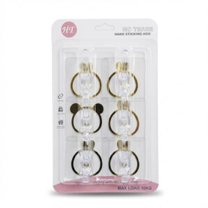 Háček samolepicí 6ks (12/bal 240/krt)