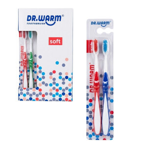 Zubní kartáček Dr.Warm 2ks (12/bal 288/krt)