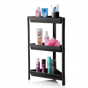 Organizér rohový 3 patrové Černá (10/krt)