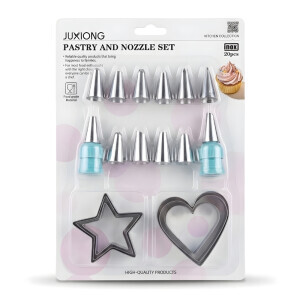 Cukrářská sada špiček a vykrajovátka 18ks(12/bal 72/krt)