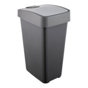 Odpadkový koš+víkem grafit 45L(4/krt)