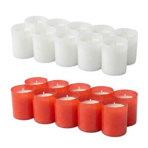 Admit Svíčka hřbitovní náplň WK30 10*30g RED/WHITE (30/bal)