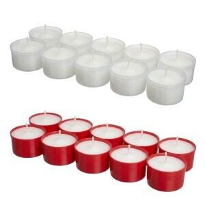 Admit Svíčka hřbitovní náplň WK25 10*20g RED/WHITE (30/bal)