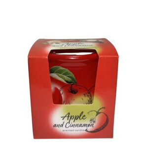 Santo 75g svíčka ve skle Apple Cinnamon (12/krt)