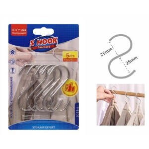 Háček závěsný S 5ks (12/bal 144/krt)