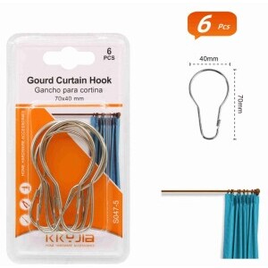 Kroužky na závěsy 6ks (24/bal 288/krt)