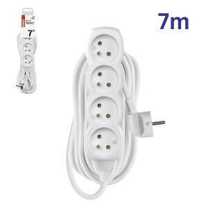 Emos Prodlužovací kabel 4zásuvky 7m (10/krt)