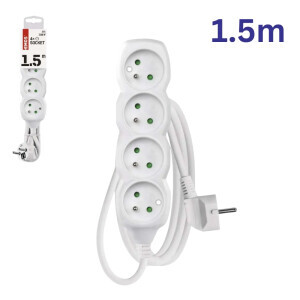 Emos Prodlužovací kabel 4zásuvky 1,5m (5/bal 20/krt)