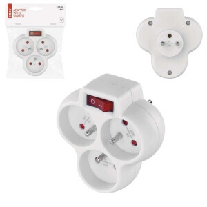 Emos Rozbočka 3*10A s vyp.(5/bal 90/krt)