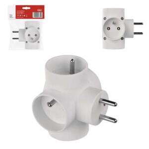 Emos Rozbočka 4*10A kulatá (5/bal 40/krt)