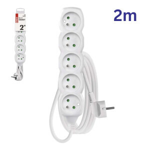 Emos Prodlužovací kabel 5zásuvky 2m (5/bal 20/krt)