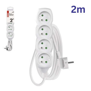 Emos Prodlužovací kabel 4zásuvky 2m(5/bal 20/krt)
