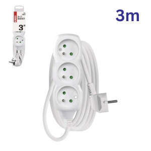 Emos Prodlužovací kabel 3zásuvky 3m (5/bal 20/krt)