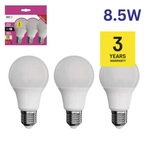 Emos Žárovka LED CLS A60 8,5W E27 WW 3pc (4/bal 24/krt)