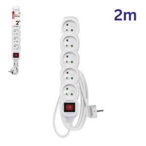Emos Prodlužovací kabel s vyp 5zásuvky 2m(5/bal 15/krt)