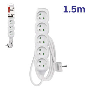 Emos Prodlužovací kabel 5zásuvky 1,5m(5/bal 15/krt)