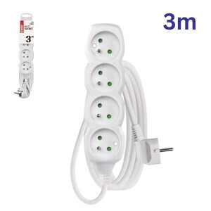 Emos Prodlužovací kabel 4zásuvky 3m (5/bal 20/krt)