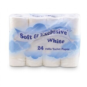 Soft Exclusive toaletní papír 24ks 2vrstvý-bílý (4/krt)