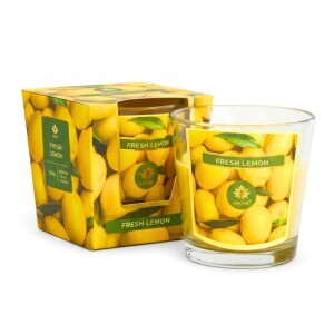 Arome Svíčka ve skle 120g Fresh Lemon (12/bal 48/krt)