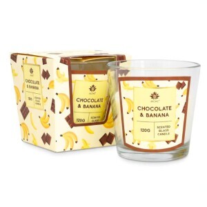 Arome Svíčka ve skle 120g Choco banana (12/bal 48/krt)