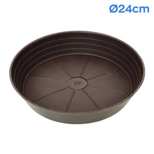 Miska pod květináč Primavera Ø24cm hnědá (10/krt)