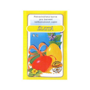 Velikonoční barvy na vajíčka 5g Yellow (50/bal)