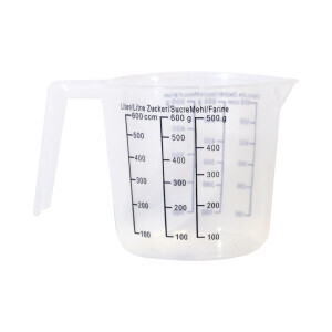 Odměrka plast 0,6l (25/bal 300/krt)