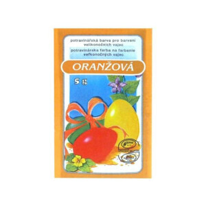 Velikonoční barvy na vajíčka 5g Orange (50/bal)