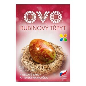 OVO Gelové barvy na vajíčka Efekt rubínový třpyt  (10/krt)