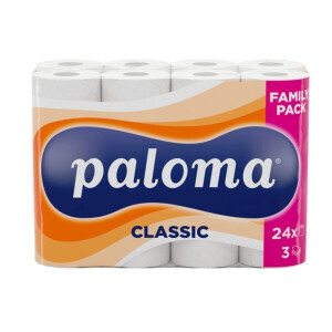 Paloma Toaletní papír 24ks 3-vrstvý Clasic (4/bal)