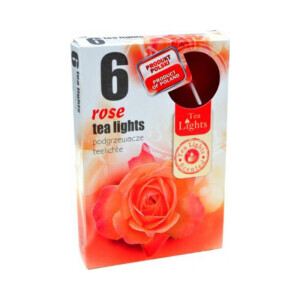 Admit Svíčka čajová 6ks Rose (45/krt)