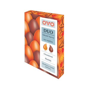 OVO Tekuté barvy na vajíčka 2*20ml oran/hnědá (10/krt)