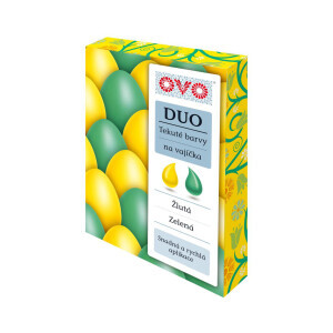 OVO Tekuté barvy na vajíčka 2*20ml zel/žlutá (10/krt)