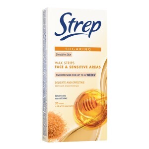 Strep Voskové Pásky Na Obličej&Oblast Bikin 20Ks Sugaring (12/krt)