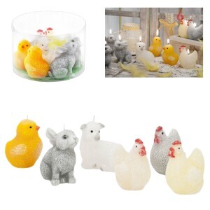 Bartek Svíčka Easter Figurka mix 7ks 600g (6/krt)