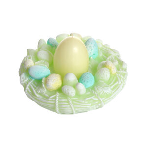 Bartek Svíčka Easter Holder 135*70 Seagreen&Yellow (6/krt)