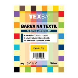Texba 20g barva na textil Žlutá(20/krt)
