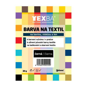 Texba 20g barva na textil Černá(20/krt)