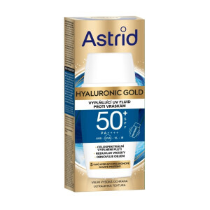 Astrid 50ml  Pleť. Fluid Astrid Hyaluronic Gold SPF50 (8/krt)