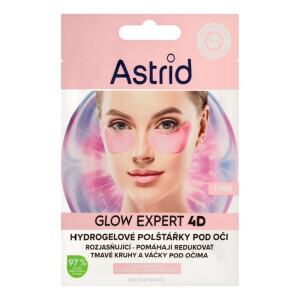 Astrid Hydrogelové Polštářky Pod Oči 1 Pár Glow Expert(20/bal 240/krt)