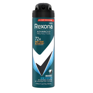 Rexona 150ml Spray CZ AP M Advanced Protection Invisible Ice Fresh (6/krt)