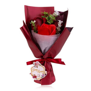 Mýdlový květ růže kytice 3*6,5g (12/bal 24/krt)