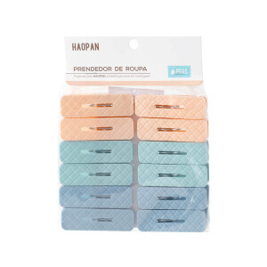 Kolíčky plast 6cm/12ks (144/krt)