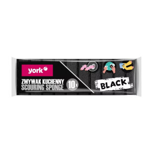 York Houba na nádobí 10ks Černá (18/krt)