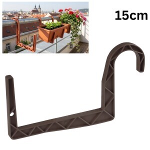 Držák truhlíků Universal 15cm on tube hnědá (70/krt)