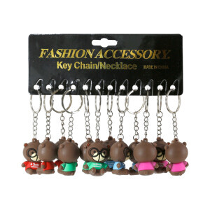 Klíčenka Bear with glasses (12/bal 1200/krt)